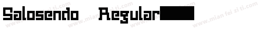 Salosendo Regular字体转换